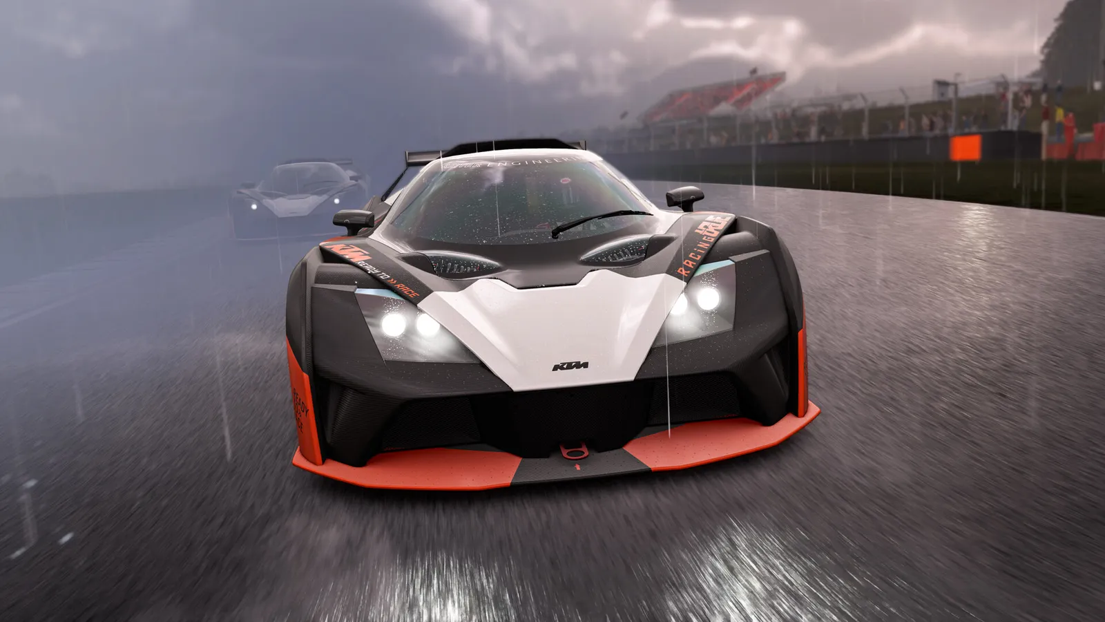 빗길을 달리는 KTM X-Bow GT4