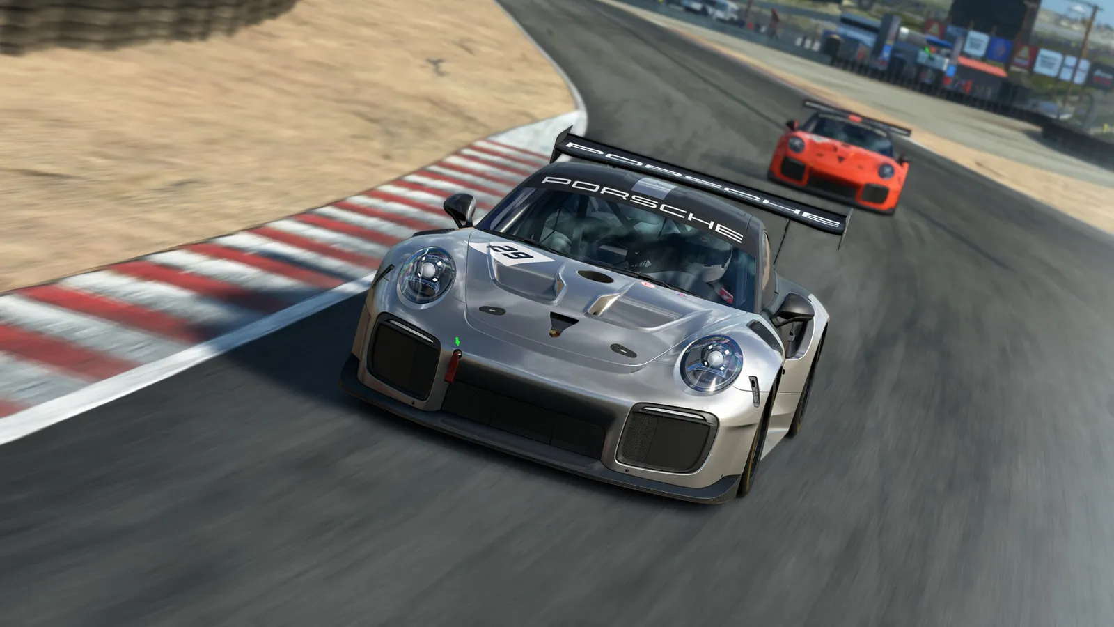앞에서 본 포르쉐 911 GT2 RS 클럽스포츠 Evo