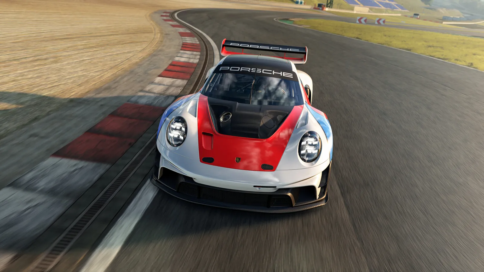 앞에서 본 포르쉐 911 GT3 R 렌슈포트