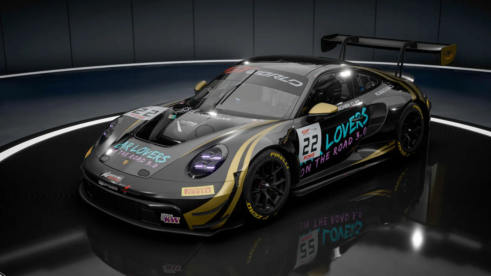 다른 리버리의 포르쉐 911 GT3 R (992)