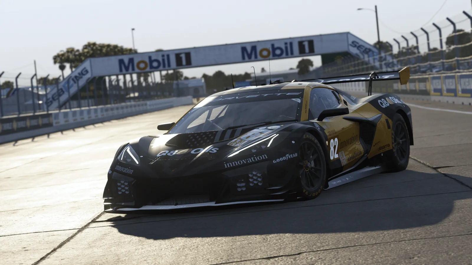 피트 앞에 선 콜벳 Z06 LMGT3.R #82